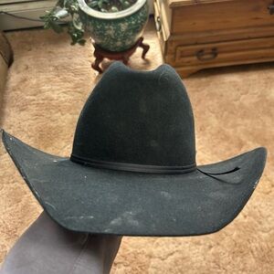 Black 4X Beaver Resistol Cowboy Hat Size 7
